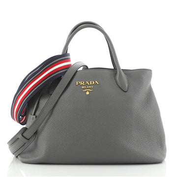 Prada Dual Strap Convertible Open Tote Vitello Daino Medium