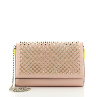 Christian Louboutin Paloma Clutch Spiked Leather
