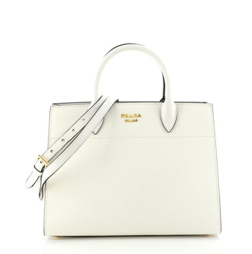 Prada Bibliotheque Tote Saffiano with City Calf Medium