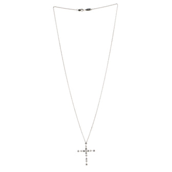 Harry Winston Madonna Cross Pendant Necklace Platinum with Diamonds 1.55CTS. TW.