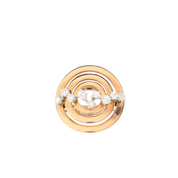 Damiani Sophia Loren Ring 18K White Gold and Pink Gold with Diamonds
