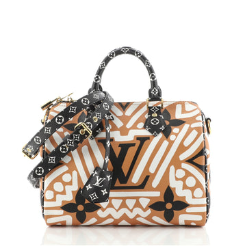 Louis Vuitton Speedy Bandouliere Bag Limited Edition Crafty Monogram Giant 25