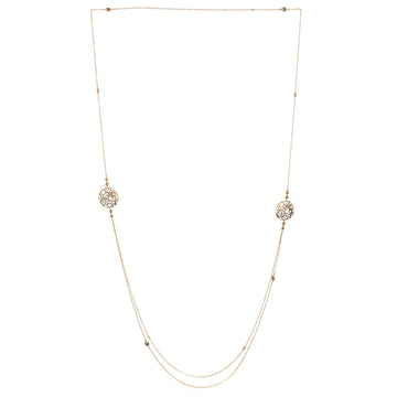 Damiani Diamantissima Long Necklace 18K Rose Gold and Diamonds