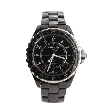 Chanel J12 GMT Automatic Watch Ceramic and Stainless Steel 42