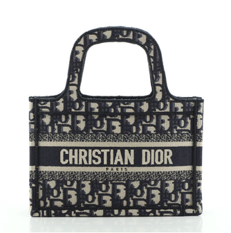 Christian Dior Book Tote Oblique Canvas Mini