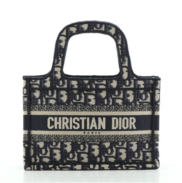 Christian Dior Book Tote Oblique Canvas Mini