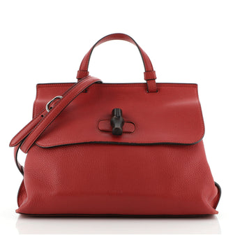 Gucci Bamboo Daily Top Handle Bag Leather Small