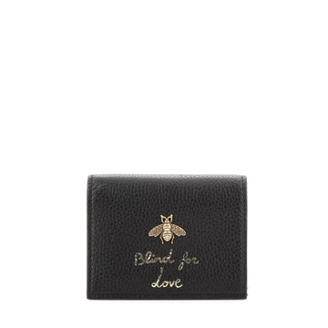 Gucci Animalier Flap Card Case Leather