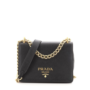 Prada Chain Flap Bag Saffiano Leather Small