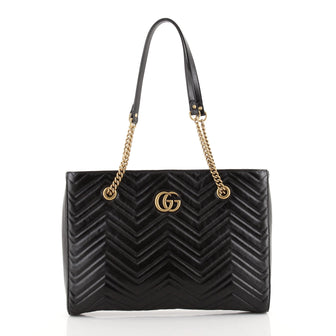 Gucci GG Marmont Zip Tote Matelasse Leather Medium