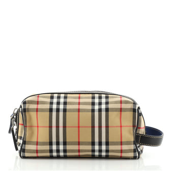 Burberry Cosmetic Pouch Vintage Check Canvas