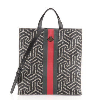 Gucci Convertible Soft Open Tote Caleido GG Coated Canvas