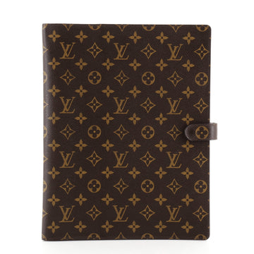 Louis Vuitton Cover Bloc A4 Agenda Monogram Canvas