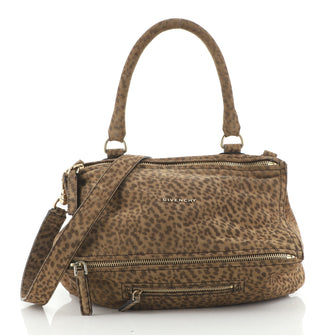 Givenchy Pandora Bag Printed Suede Medium