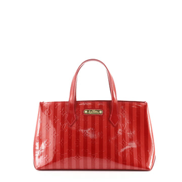 Louis Vuitton Wilshire Handbag Limited Edition Monogram Vernis Rayures PM
