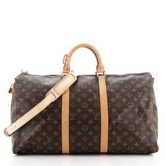 Louis Vuitton Keepall Bandouliere Bag Monogram Canvas 50