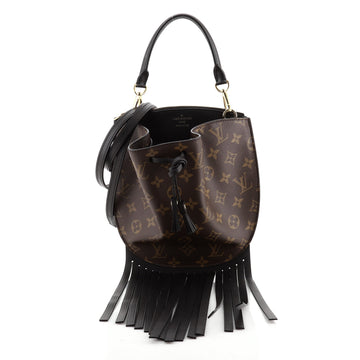 Louis Vuitton Fringed Noe Bag Monogram Canvas with Leather