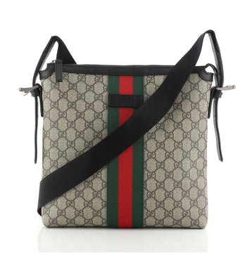Gucci Web Messenger Bag GG Coated Canvas Medium