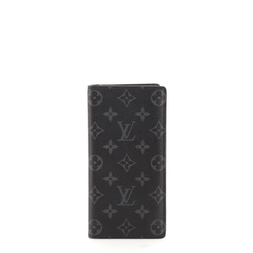 Louis Vuitton Brazza Wallet Monogram Eclipse Canvas