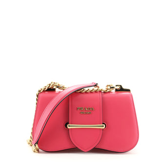 Prada Sidonie Chain Shoulder Bag City Calf Medium