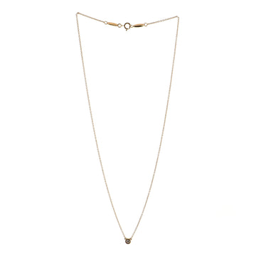 Tiffany & Co. Elsa Peretti Diamonds By The Yard Pendant Necklace 18K Rose Gold with Diamond .07CT