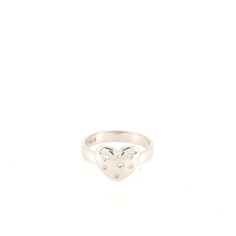 Tiffany & Co. Etoile Heart Ring 18K White Gold and Diamonds 18K White Gold and Diamonds