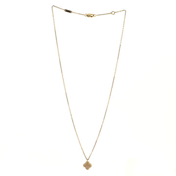 Van Cleef & Arpels Sweet Alhambra Pendant Necklace 18K Yellow Gold and Mother of Pearl