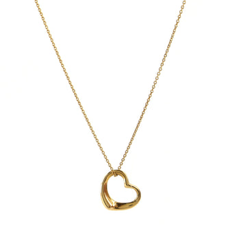 Tiffany & Co. Elsa Peretti Open Heart Pendant Necklace 18K Yellow Gold 18K Yellow Gold