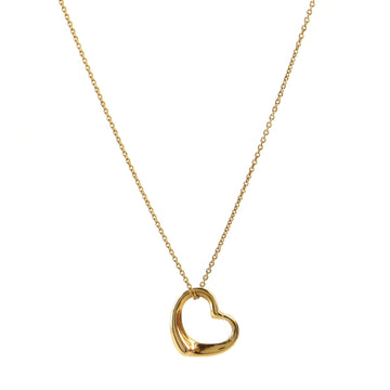 Tiffany & Co. Elsa Peretti Open Heart Pendant Necklace 18K Yellow Gold 18K Yellow Gold