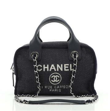 Chanel Deauville Bowling Bag Denim Small