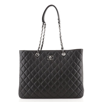 Chanel Classic CC Shopping Tote Quilted Calfskin Large