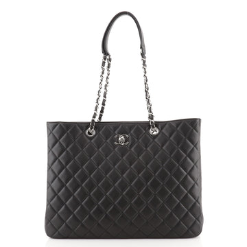 Chanel Classic CC Shopping Tote Quilted Calfskin Large