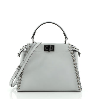Fendi Peekaboo Bag Leather with Studded Detail Mini