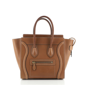 Celine Luggage Bag Smooth Leather Micro