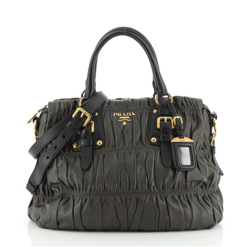 Prada Gaufre Convertible Tote Nappa Leather Medium