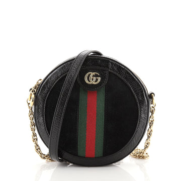 Gucci Ophidia Round Shoulder Bag Suede Mini
