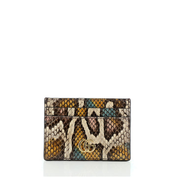 Gucci GG Marmont Card Holder Python