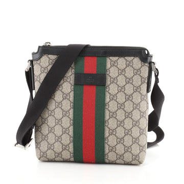 Gucci Web Messenger Bag GG Coated Canvas Small