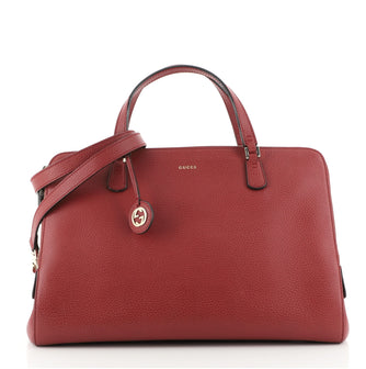 Gucci Lady Dollar Handle Bag Leather Medium