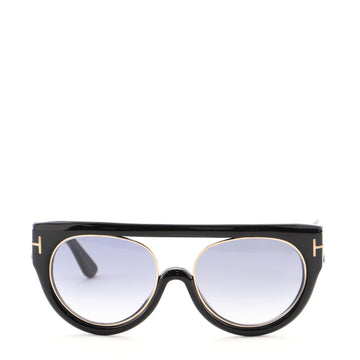 Tom Ford Alana Aviator Sunglasses Acetate with Metal