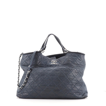 Chanel Spiral Sea Hit Tote Quilted Iridescent Calfskin Large