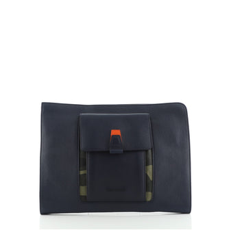 Christian Dior Homme Zip Clutch Leather