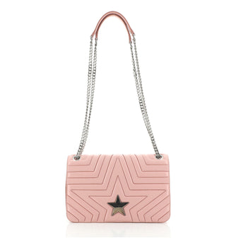 Stella McCartney Star Flap Crossbody Bag Quilted Leather Small
