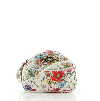 Gucci Trapuntata Camera Shoulder Bag Quilted Flora Canvas	 Mini