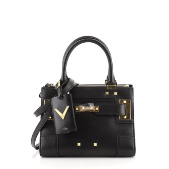 Valentino My Rockstud Convertible Top Handle Bag Leather Small