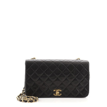 Chanel Vintage Full Flap Bag Quilted Lambskin Medium