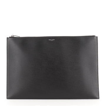 Saint Laurent Zipped Document Holder Leather Large