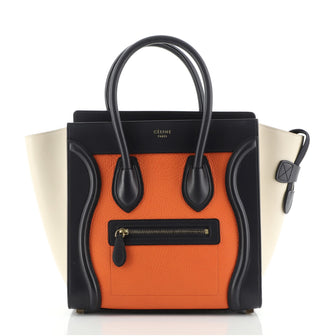 Celine Luggage Bag Grainy Leather Micro