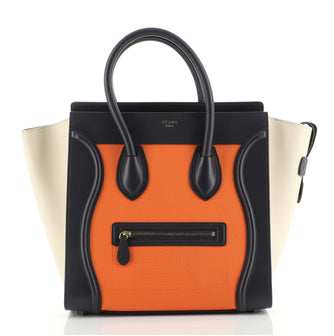 Celine Luggage Bag Grainy Leather Mini