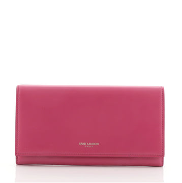 Saint Laurent Marquage Continental Wallet Leather